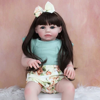 26-дюймовая кукла Реборн, 3D кожа, видимые вены, коллекционная художественная кукла, Бесплатная доставка, Высококачественная кукла Любви 65 см  3