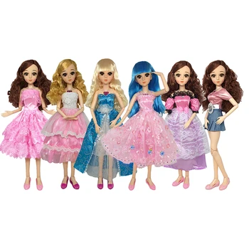 Модный Костюм, сменная одежда для кукольных игрушек Для 1/3 куклы BJD 60 см, Аксессуары для куклы Принцессы, Кружевное платье, детские игрушки, подарок для девочек  5